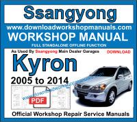 Ssangyong Kyron workshop repair manual
